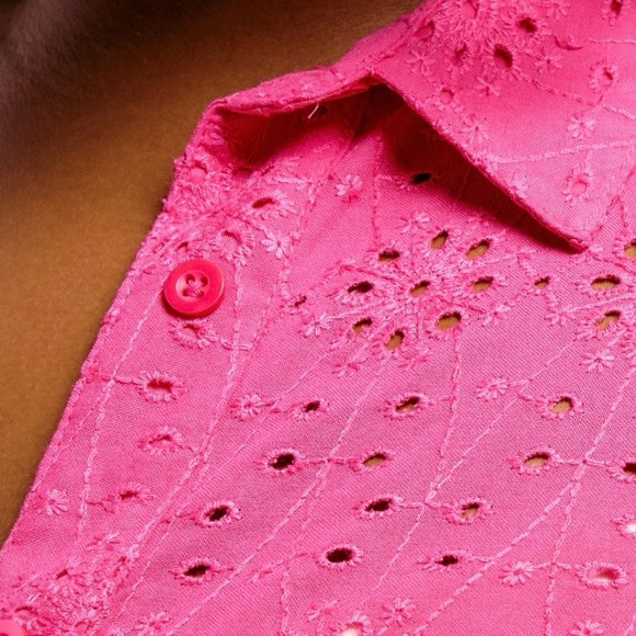 Sold Colleen Lopez Vibrant Pink Floral Jacket Size Medium - Picture 5 of 6